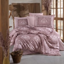 Clasy Ranforce %100 Pamuk Çift Kişilik Nevresim Takımı Zahara V1 Kahve