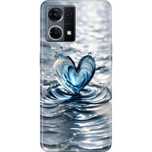 Egstech Oppo Reno 7 Kılıf (CPH2363) Desenli Silikon Kampanyalı Kapak Aşkdamlası