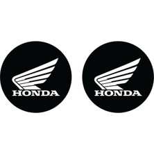 Grippatch Honda 5×5 cm Premium Damla Logo – 2’li Poliüretan 3D Logo-Amblem Seti