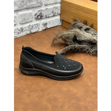 Deri Tarz Ortopedik Taşlı Rahat Yumuşak Lioss Kadın Anne Ayakkabısı