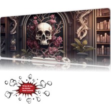 Urzuva Gothic Bloom 90X40 4mm Kalınlık Premium Gaming Oyuncu Mousepad, Anti Slip Xxl Mouse Pad