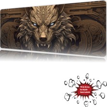 Urzuva Fenrir’s Wrath 90X40 4mm Kalınlık Premium Gaming Oyuncu Mousepad, Anti Slip Xxl Mouse Pad