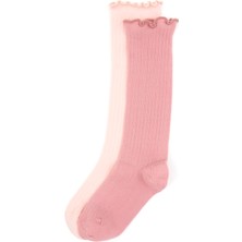 U.S. Polo Assn. Kız Çocuk Açık Pembe 2'li Dizaltı Çorap 50318077-VR078
