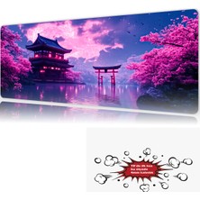 Urzuva Neon Sakura Dreams 90X40 4mm Kalınlık Premium Gaming Oyuncu Mousepad, Anti Slip Xxl Mouse Pad
