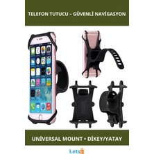 Letsii Bisiklet ve Motosiklet Için Akıllı Telefon Tutucu