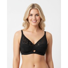 Bonbon Kadın Dantelli Toparlayıcı Siyah Renk Sütyen BB2080