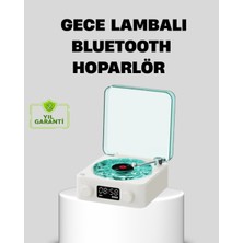 Mobil Dünyası Gece Lambası Stereo Bluetooth Hoparlör Dijital Saatli Vintage Tasarım Çok Fonksi - MB000X-2GVDT