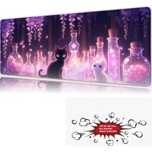 Urzuva Potion Garden 90X40 4mm Kalınlık Premium Gaming Oyuncu Mousepad, Anti Slip Xxl Mouse Pad