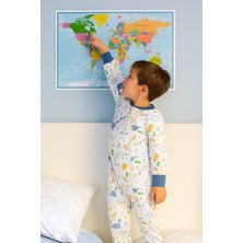 Baby Hola 2-9 Yaş 2.5 Tog %100 Pamuk Astarlı Elyaf Dolgulu Çocuk Uyku Tulumu Mavi Dino 23504