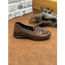 Deri Tarz Ortopedik Taşlı Rahat Yumuşak Lioss Kadın Anne Ayakkabısı