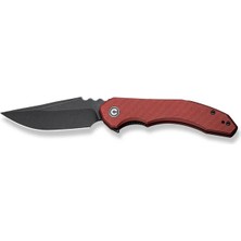Civivi Bluetick Burgundy G10 Handle Black Stonewashed 14C28N Blade Blade Çakı
