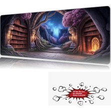 Urzuva Library Gateway 90X40 4mm Kalınlık  Premium Gaming Oyuncu Mousepad, Anti Slip Xxl Mouse Pad