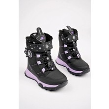 Benitto Kids Dayanıklı, Su Geçimez, Ortopedik, Cırtlıkız Çocuk Kar Botu Ayakkabı BNT170