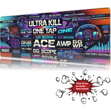 Urzuva Pixel Warfare 90X40 4mm Kalınlık Premium Gaming Oyuncu Mousepad, Anti Slip Xxl Mouse Pad