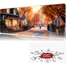 Urzuva Golden Hour Street 90X40 4mm Kalınlık Premium Gaming Oyuncu Mousepad, Anti Slip Xxl Mouse Pad