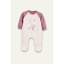 Zeyland Kız Bebek Nakışlı Tulum - Pembe