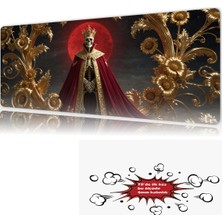 Urzuva The Crimson Monarch 90X40 4mm Kalınlık  Premium Gaming Oyuncu Mousepad, Anti Slip Xxl Mouse Pad