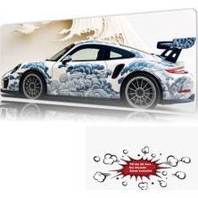 Urzuva Araba Modelleri 90X40 4mm Kalınlık  Premium Gaming Oyuncu Mousepad, Anti Slip Xxl Mouse Pad