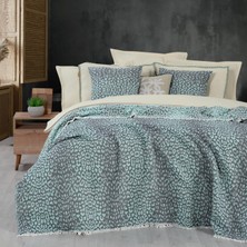 Sarev Jahara Yatak Örtüsü Çift Kişilik Mint