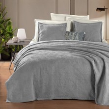 Sarev Florion Yatak Örtüsü Çift Kişilik Gri