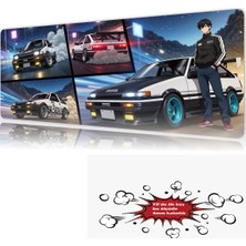 Urzuva Araba Modelleri 90X40 4mm Kalınlık  Premium Gaming Oyuncu Mousepad, Anti Slip Xxl Mouse Pad