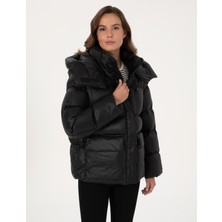 Pierre Cardin Kadın Siyah Oversize Mont 50309064-VR046