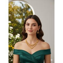 Set.up El Yapımı Altın Kaplama 2'li Düğün Set