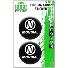 Gogo Premium Gogo Koruma Takozu 2\'li Damla Sticker (4x4) Beyaz - Mondial