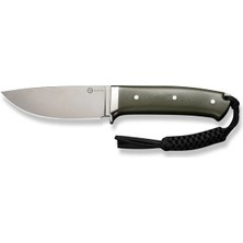 Civivi Cloud Peak Od Green G10 Handle With Nickel-Silver Guard Satin Finished Nitro-V Blade Bıçak