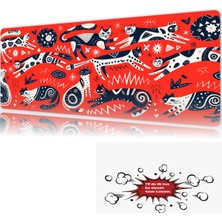 Urzuva Catstronomy 90X40 4mm Kalınlık Premium Gaming Oyuncu Mousepad, Anti Slip Xxl Mouse Pad