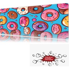 Urzuva Donutverse 90X40 4mm Kalınlık Premium Gaming Oyuncu Mousepad, Anti Slip Xxl Mouse Pad