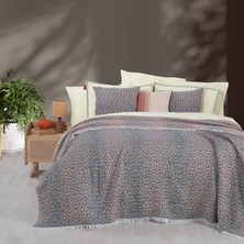 Sarev Jahara Yatak Örtüsü Çift Kişilik Bej