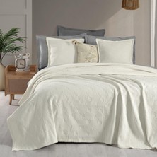 Sarev Nerida Yatak Örtüsü Çift Kişilik Ekru