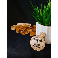 Arussio Düğün Kına Nişan Hediyelik Ahşap Yüzük Magnet 50 Adet