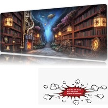 Urzuva Arcane Academy 90X40 4mm Kalınlık  Premium Gaming Oyuncu Mousepad, Anti Slip Xxl Mouse Pad