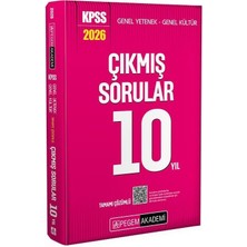 Pegem 2026 Kpss Genel Yetenek Genel Kültür Son 10 Yıl Çıkmış Sorular Çözümlü Pegem Akademi Yayınları