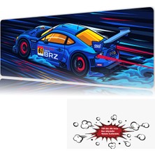 Urzuva Araba Modelleri 90X40 4mm Kalınlık  Premium Gaming Oyuncu Mousepad, Anti Slip Xxl Mouse Pad