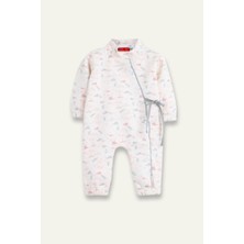 Zeyland Kız Bebek Desenli Çıtçıtlı Tulum - Pembe