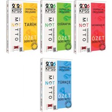 Yargı 2026 Kpss Lise Ortaöğretim Ön Lisans Tarih + Coğrafya + Vatandaşlık + Türkçe Motto Özet Ders Notu 4 Lü Set Yargı Yayınları