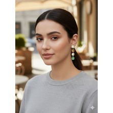 Set.up Kare Model Renkli Sallantılı Küpe