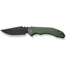 Civivi Bluetick Green Canvas Micarta Handle Black Stonewashed 14C28N Blade Çakı