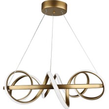 Avize Pazarı Space 3 Renk Ledli Avize Eskitme Salon Sarkıt Avize Oturma Avize