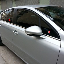 Peugeot 508 Krom Cam Çıtası Paslanmaz Çelik 2011 ve Üzeri