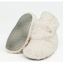 Ella Bonna Teddy Bebek Pandufu, Kaydırmaz Taban, Organik Pamuk Astar, Ev Kreş Ayakkabısı