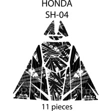 Grippatch Honda SH-125 ( 2024 ) ile Uyumlu 11 Parça Tank Pad Seti GC21-4