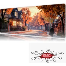 Urzuva Autumn Whispers 90X40 4mm Kalınlık Premium Gaming Oyuncu Mousepad, Anti Slip Xxl Mouse Pad