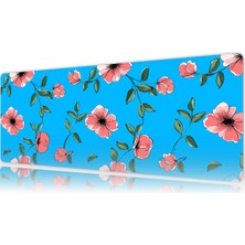 Urzuva Blossom Sky 70X30 3mm Kalınlık  Premium Gaming Oyuncu Mousepad, Anti Slip Xxl Mouse Pad