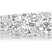 Urzuva Retro Quest 70X30 3mm Kalınlık Premium Gaming Oyuncu Mousepad, Anti Slip Xxl Mouse Pad
