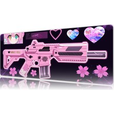 Urzuva Kawaii Kill 70X30 3mm Kalınlık Premium Gaming Oyuncu Mousepad, Anti Slip Xxl Mouse Pad