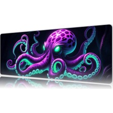 Urzuva Neon Leviathan 70X30 3mm Kalınlık Premium Gaming Oyuncu Mousepad, Anti Slip Xxl Mouse Pad